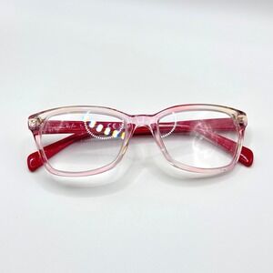 Ray-Ban Kids Pink Crystal‎ Rectangular Eyeglasses Frames RB 1591 3806 48-16-130